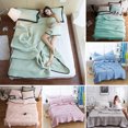 thumbnail image 3 of YAOMOBB Lightweight Sleeping Blanket Summer Air Conditioning Quilt Solid Color Machine Washable Lightweight Cooling Comforter, 3 of 7