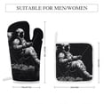 thumbnail image 2 of Funny Astronaut Oven And Pot Holders Sets, Heat Resistant Pads Kitchen Decor for Cooking Baking BBQ Grilling, Christmas Kitchen Gifts, 2 of 6