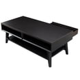 thumbnail image 6 of Alpine Furniture Flynn Wood 1 Drawer Coffee Table in Black, 6 of 6