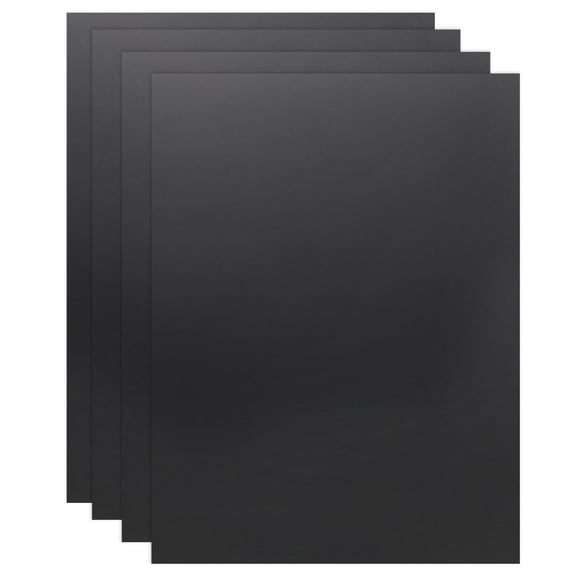 Uxcell 4 Pack ABS Plastic Sheet, 0.02" Thick 12"x16" Flexible Hard Plastic Sheet, Heat Moldable Plastic Panel for DIY Crafts Home Decoration, Black
