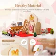 thumbnail image 2 of Baby Wooden Block Toys Barn Model Stacking Balance Montessori Animal Blocks Removable Puzzle Games born Gift 240110, 2 of 6