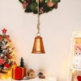 thumbnail image 5 of Suncoda Christmas Bells, Christmas Bell Rope Trumpet Bell Shabby Style Metal Hanging Giant Cow Bell Decoration, Christmas Ornaments 4.7"x3.2", 5 of 9