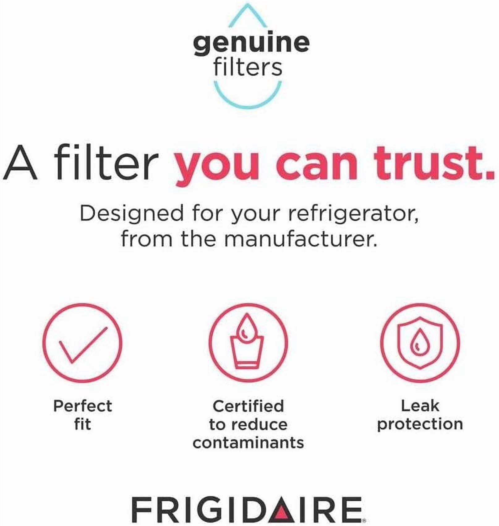 1-Pack WF3CB PureSource 3 Refrigerator Water Filter Replacement for Frigidaire, OEM Compatible Fridge Water Filter, NSF Certified, White