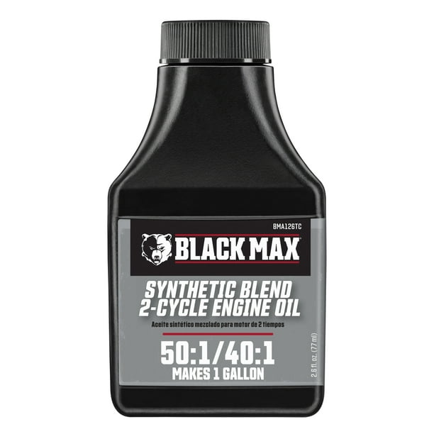 Black Max 2.6oz Synthetic Blend 2Cycle Oil, Makes 1 Gallon