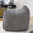 thumbnail image 2 of Jopath Bean Bag Sofa with Highly Resilient Foam for Living Room and Bedroom, Comfortable Square Lazy Sofas for Adults to Play Read and Watch TV Grey, 2 of 8
