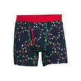 thumbnail image 3 of Holiday Time Men's Holiday Print Stretch Boxer Briefs, Sizes S-XL, 3 of 3