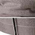 thumbnail image 7 of Generic Men's Cardigan Sweaters Fleece Thicken Warm Cardigan Top Knit Stand Collar Zipper Outerwear Trendy Color Block Jacket, 7 of 7