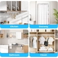 thumbnail image 5 of Tension Rod 20 to 36 Inch,2Pcs White Tension Rod Tension Curtain Rod,Spring Tension Rod No Drilling Adjustable Curtain Rod for Window,Kitchen,Closet,Doorway,Tension Curtain Rods No Drilling., 5 of 9
