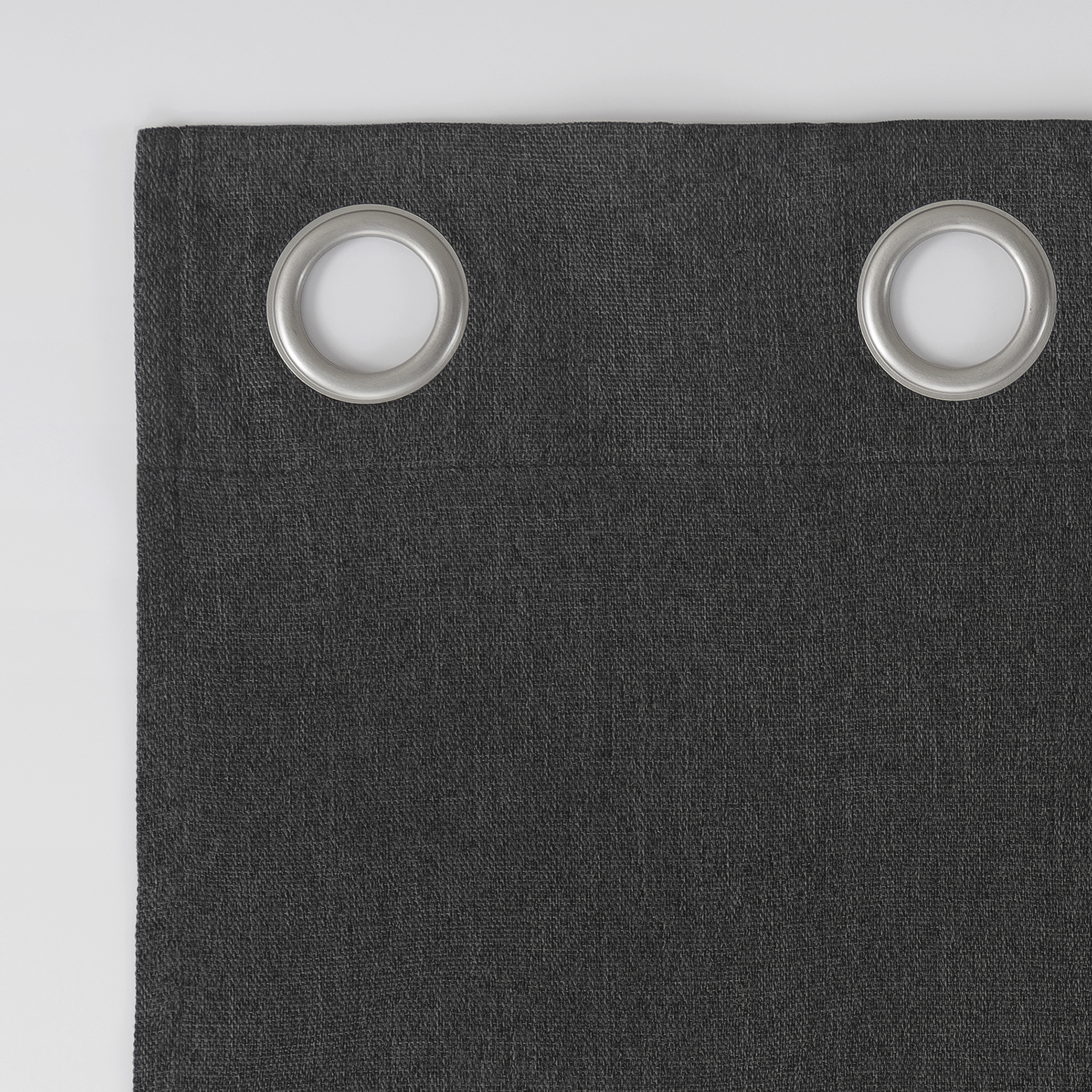 No. 918 Energy Lydell Solid Room Darkening Grommet Curtain Panel, 40"x84", Charcoal