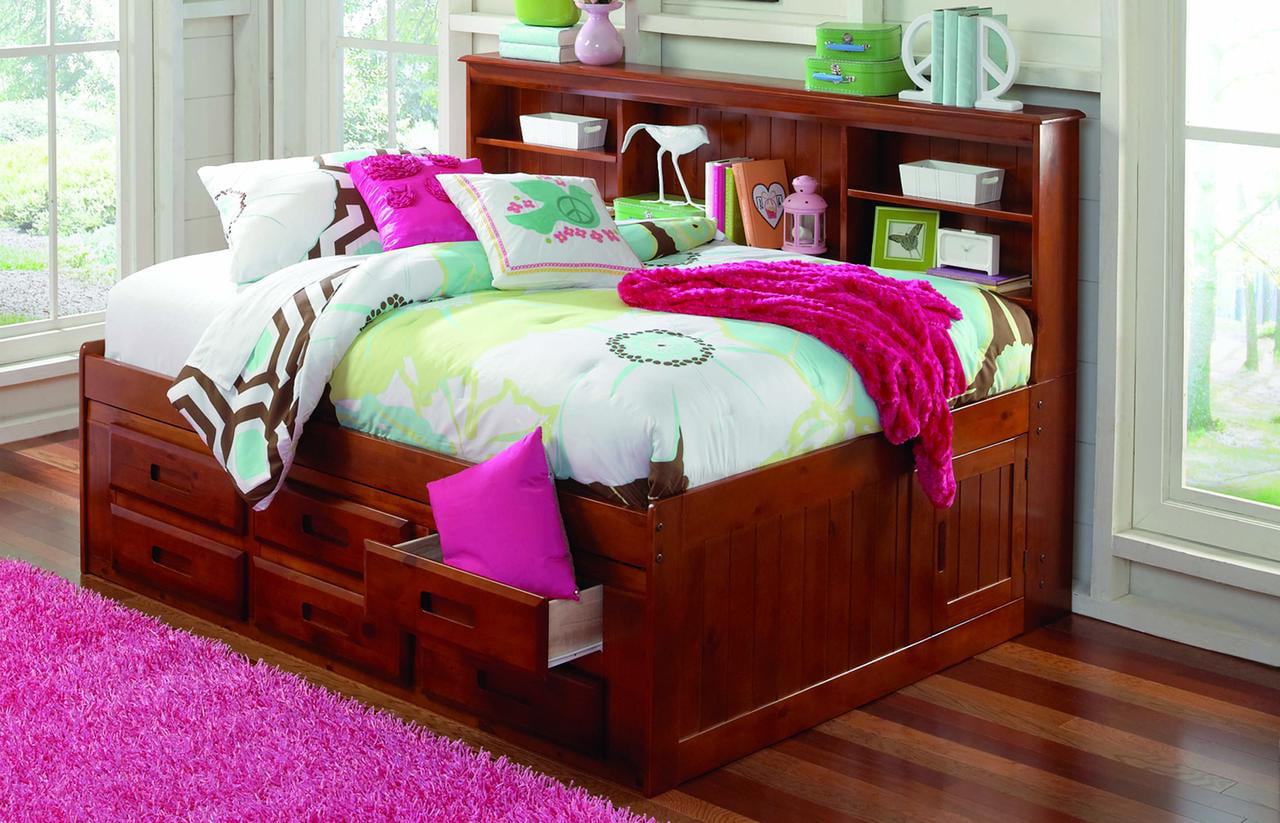 3 Drawer Storage And Twin Trundle Bed, Bookcase Daybed With Storage And Trundle Bed