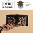 thumbnail image 4 of Wrangler Wristlet Wallet Women RFID Blocking Wallet, Card Cases & Money Organizers Large Capacity Bifold Clutch Wallets Ladies Female Card Cash Phone Wallets with ID Window, Lepard-Black, 4 of 7