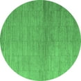 thumbnail image 1 of Ahgly Company Indoor Round Abstract Emerald Green Modern Area Rugs, 7' Round, 1 of 4