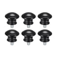 thumbnail image 6 of Uxcell Curtain Rod Finials Plastic 1/4-20 UNC Thread Dia 1.38 inch x 1.22 inch Black 6Pack, 6 of 6