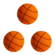 thumbnail image 3 of Juguete deportivo de baloncesto que rebota de espuma de baloncesto silencioso para niños de 3 uds (naranja 18cm), 3 of 3
