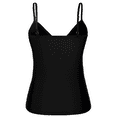 thumbnail image 6 of Hilor Tankini Swimsuits for Women Shirred Ruffled V Neck Swimwear Top, 6 of 8