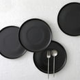 thumbnail image 4 of Stone Lain Celina Stoneware 12 Piece Dinnerware Set, Service for 4, Black Matte, 4 of 9