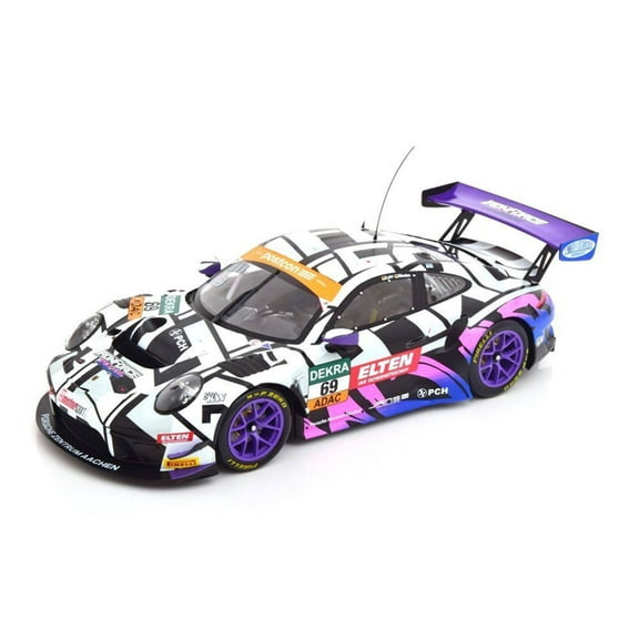 Ixo 2018 Porsche 911 991.2 GT3 R Iron Force No.69 ADAC GT Masters 2019 Slooten, Luhr 1:18