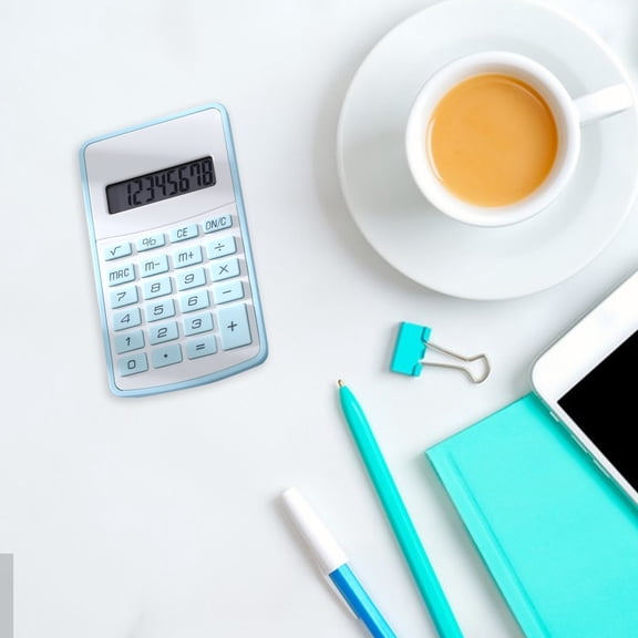 Specollect Clearance 3Pcs Portable 8 Digits Desktop Calculator with Sensitive Button, Standard Function for Office, Home, School