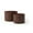 Dark Brown, variant on Tcbosik Nesting Coffee Tables Set of 2, Round Cocktail Table, Wood Bedside Table for Small Space Home Apartment, Orange