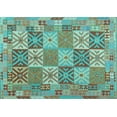 thumbnail image 1 of Ahgly Company Indoor Rectangle Southwestern Light Blue Country Area Rugs, 3' x 5', 1 of 4