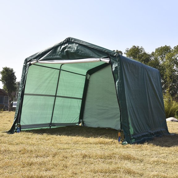 10ft x 10ft x 8ft Outdoor Canopy Carport Tent Car Shelter Garage Storage Shed Sun UV Proof Cover
