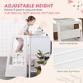 thumbnail image 4 of Qaba Toddler Kitchen Helper 2 Step Stool with Adjustable Height Platform and Safety Rail, White, 4 of 10