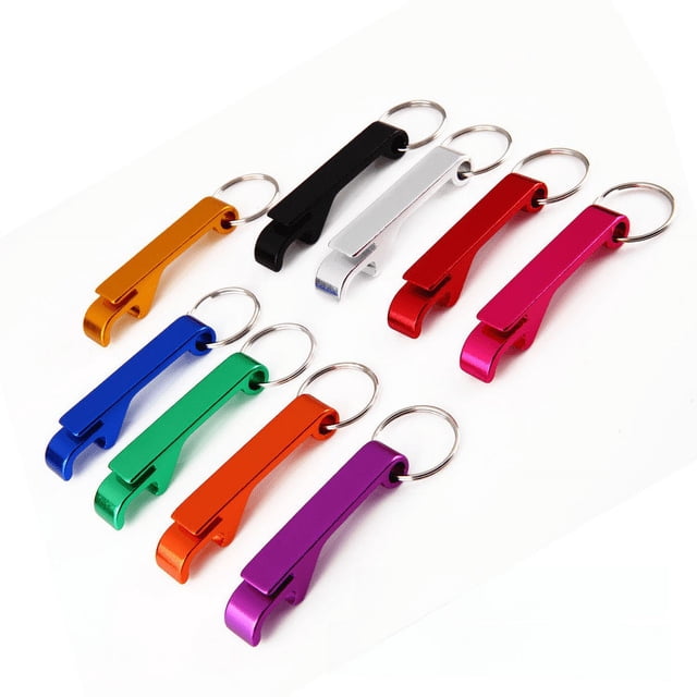 Abridor de botellas de cerveza de aleación de aluminio multifuncional, llavero, regalo para abrir latas de cerveza, abridor de botellas, iniciador de vino