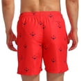 thumbnail image 3 of Biwisy Mens Swim Trunks Quick Dry Swim Shorts with Mesh Lining Funny Beach Shorts, 3 of 7