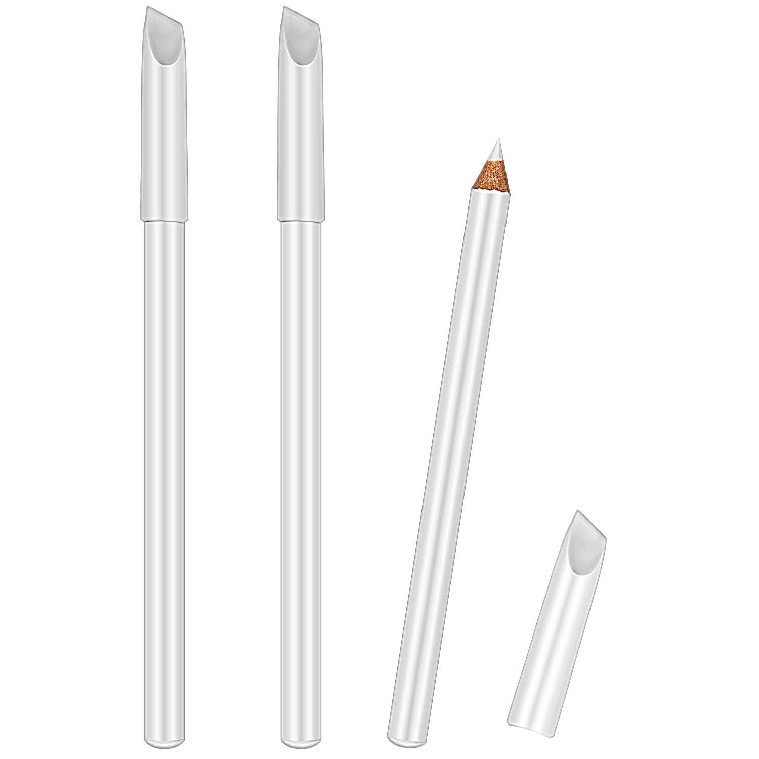 3 Pieces White Nail Pencil 2in1 Nail Whitening Pencils French Nail