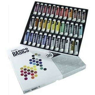 Liquitex BASICS Acrylic Paint Set, 6 x 118ml Tube Paint Set, Assorted  Color, 3.9 Fl Oz (Pack of 6)