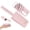 Pink, variant on Mini Pocket Umbrella with Anti Slip Handle and Storage Pouch, Ultra Portable and Lightweight, for Bright Sunshine and Unexpected Light Rain