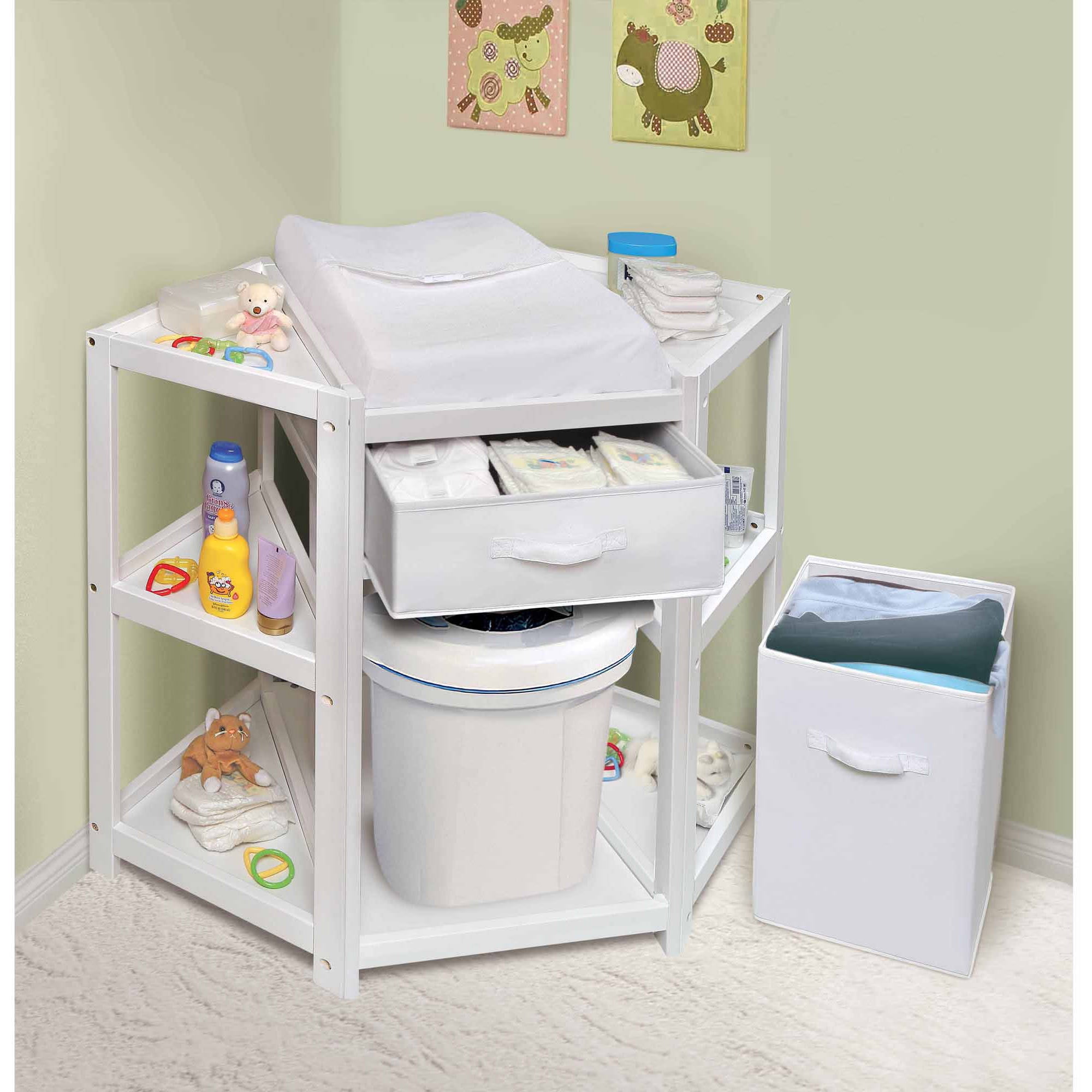 Badger Basket Diaper Corner Baby Changing Table With Hamper And - Badger Basket Diaper Corner Baby Changing Table With Hamper And Basketwhite Walmartcom badger basket diaper corner baby changing table with hamper and - badger basket diaper corner baby changing table with hamper and basketwhite walmartcom