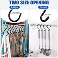 thumbnail image 3 of S-Hooks 12-Pack 15 cm Max Load 30 kg Black Stainless Steel Hooks for Kitchen Bathroom Bedroom Office, 3 of 5
