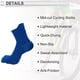 thumbnail image 4 of Calcetines de ciclismo Unique Bargains, secado rápido, antideslizantes, absorbentes de sudor, desodorantes y anti-fricción, azul, tamaño M, neutros y universales, 4 of 7