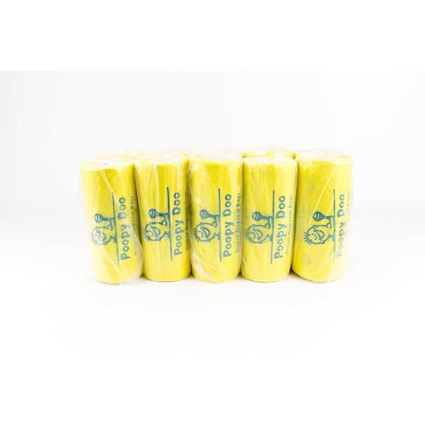 Bolsas para pañales de bebé Poopy Doo, 200 unidades, en rollo, con aroma a talco