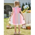 thumbnail image 3 of Arshiner Toddler Lace Tutu Dresses Ruffle Sleeve 3 Layers Tulle Flower Wedding Birthday Summer Dress, 3 of 6