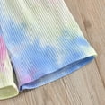 thumbnail image 5 of MZXELPRJD Girls Body Suit Summer Kids Birthday Gifts Girls Sleeveless Tie-dyed Print Belted Romper Matching Sister Outfits Boy Outfits Boys Clothes Size 5t Outfits, 5 of 8
