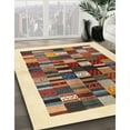 thumbnail image 3 of Ahgly Company Machine Washable Indoor Rectangle Contemporary Brown Gold Area Rugs, 5' x 8', 3 of 7