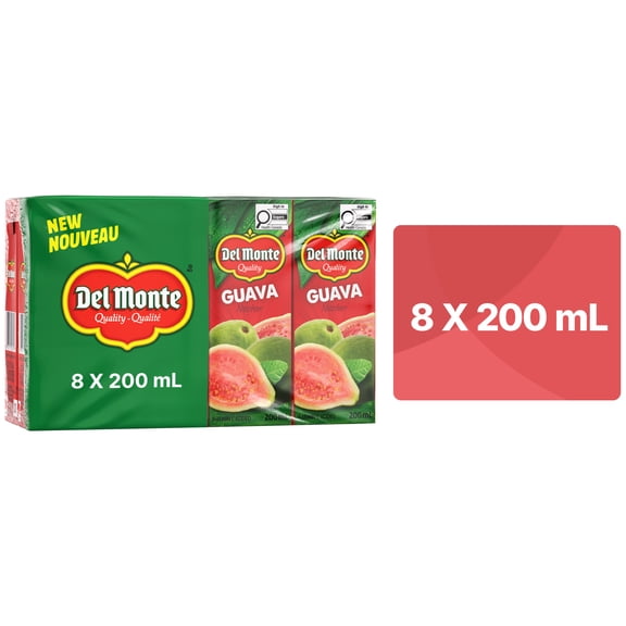 Boîtes à boire Nectar de goyave Del Monte 8 x 200 ml