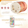 thumbnail image 5 of Yayeee Flameless Candles with Remote Flickering Battery Operated Multi Color Changing, Pink Flowers, 5 of 7