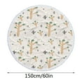 thumbnail image 3 of Fanshiluo Round Printed Microfiber Beach Towel Super Lightweight Colorful Bath Towel Sandproof Beach Blanket Beach Mat Multi-Purpose Towel For Travel Swimming Pool, 3 of 5