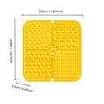 thumbnail image 3 of Large Dog Lick Mat For Anxiety Relief, Slow Feeder Licking Pad For Boredom And Stress, Pet Calming Mat For Grooming Bathing And Training, Food Grade Dispenser, 1Pack Beige, 3 of 7