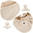 thumbnail image 3 of Niceauty White Canvas Makeup Bag 1Pack For Travel And Storage With Drawstring Design, 3 of 8