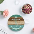 thumbnail image 4 of FMSHPON Theme Anchor Vintage Wood Grain Set of 4 Round Coaster for Drinks, Absorbent Ceramic Stone Coasters Cup Mat with Cork Base for Home Kitchen Room Coffee Table Bar Decor, 4 of 6