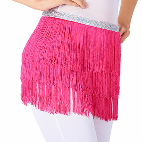 QHFBli Womens Belly Dance Scarf Tribal Triangle Tassel Scarves Skirt Belly Dance