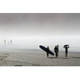 thumbnail image 2 of Erkmen, Ugur 24x17 Black Ornate Wood Framed with Double Matting Museum Art Print Titled - Surfing Time In A Foggy Day, 2 of 4