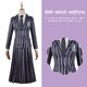 thumbnail image 4 of Wednesday Addams Academy Ropa escolar Poliéster ligero para fiesta de cosplay, 4 of 9