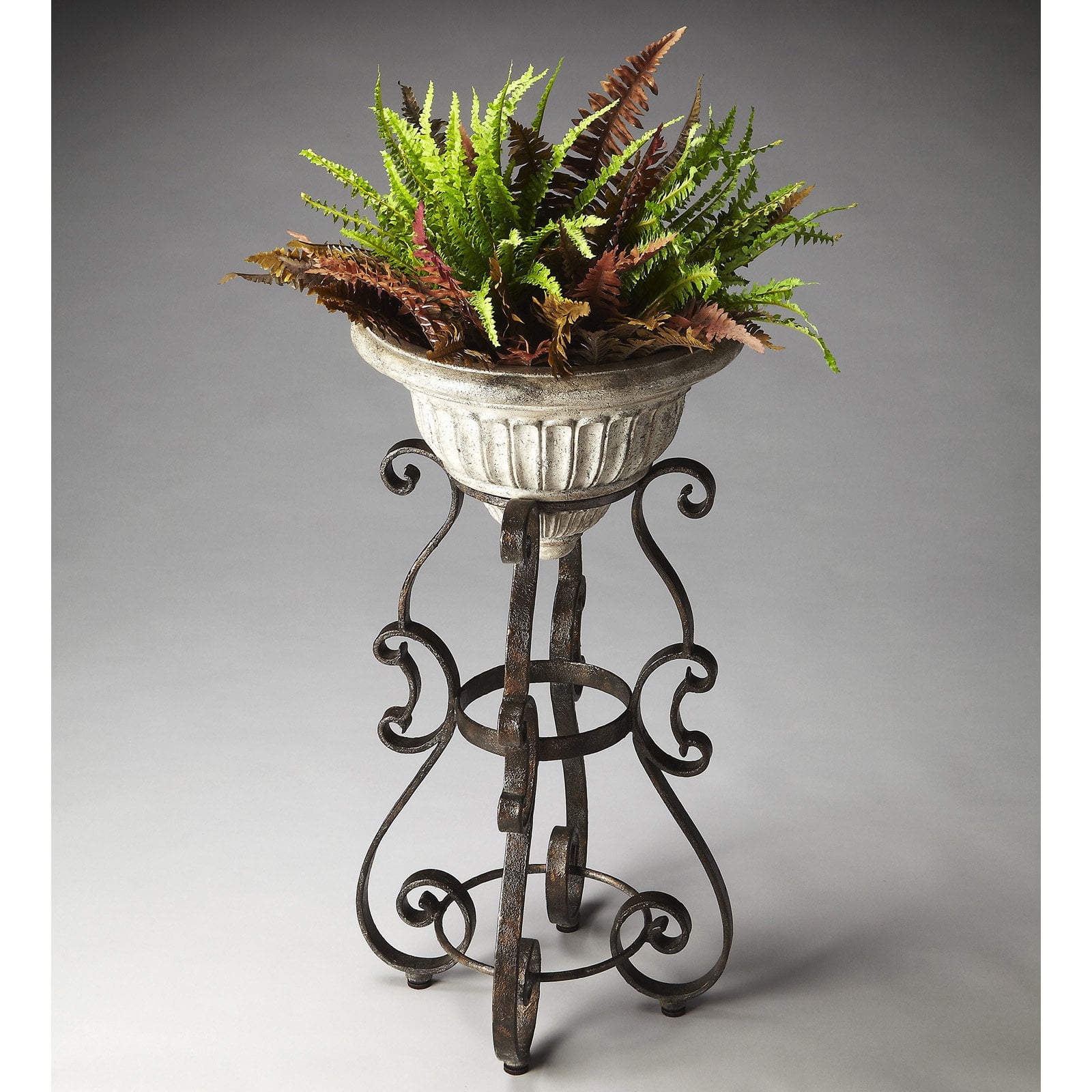 Butler Glory Metalworks Pedestal Plant Stand Rustic Bronze