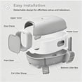 thumbnail image 5 of Fully Enclosed Cat Litter Box, Large Hooded Kitty Litter Pan with Flip-Top, Odor Control & Anti-Tracking, for Cats Up to 22 lbs, Detachable Design with Scoop, 4 Colors, 5 of 8