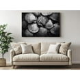 thumbnail image 3 of Black and White Sea Shells Canvas Wall Art - High-Quality Coastal Print - Handcrafted Modern Decor - Stylish Wall Art - Gift for Home or Office, 3 of 7